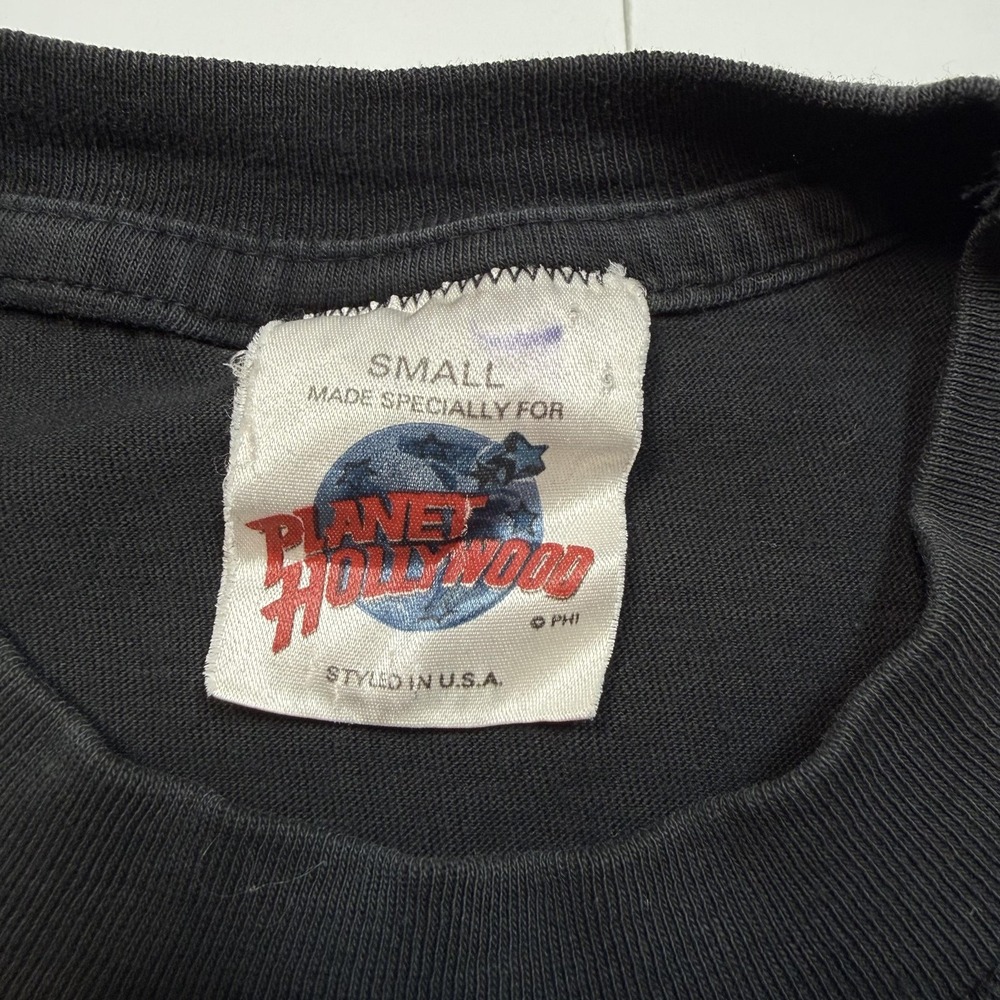 Vintage Planet Hollywood Paris Shirt Mens Small Black Restaurant Souvenir Tee‎ - Picture 4 of 6